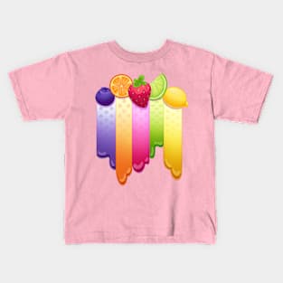 Fruit Drip Paint Kids T-Shirt